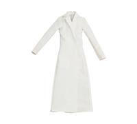 Harilla Abrigo Largo a Escala 1/6, Abierto al Frente, con Solapa y Muesca, Abrigo a Prueba de Viento en Miniatura para Figuras de acción Femeninas de 12