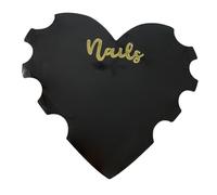 Harilla Accesorio de fotografía para uñas acrílicas, accesorio de fotografía para uñas, tarjeta de exhibición de uñas profesional, portátil y sencilla, con, Negro