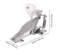 Harilla Accesorios de Tambor de Pedal de Bombo de Un Solo Pedal Instrumentos Musicales Piezas Práctica Profesional para Pro Drummer Jazz Drums Kit Kit