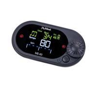 Harilla Afinador de Metrónomo Digital, de Afinación, Velocidad de Pulso Ajustable, Generador de Tonos de Metrónomo Electrónico Multiusos para Batería, Negro