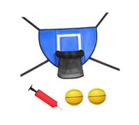 Harilla Aro de Baloncesto para trampolín, Marco de Baloncesto, aro desprendible para Mates Seguros, Tablero Ligero, Accesorios para trampolín, Azul