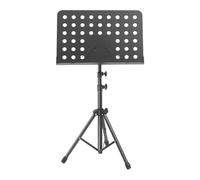 Harilla Atril para Partituras, Atril para Libros, Antideslizante, Estable, Plegable, para Principiantes, Escenario, Interpretación Instrumental, Negro