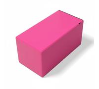 Harilla Banco de Entrenamiento Infantil Bloque para Danza Apoyo para Estirar Base de Estabilidad Auxiliar para Ejercicios Corporales Espuma y Forma Firme, Pink 30x30x60