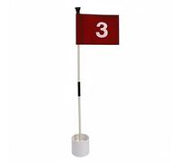 Harilla Bandera de Práctica de Golf Bandera Asta Copa Señalizador con Copa Que Mejora la Organización y Mantiene un Entorno Profesional Adecuada para, No 3 Set