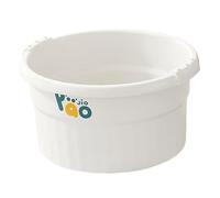 Harilla Bañera para pies, lavapiés, cómoda, portátil, resistente, para uso doméstico y pedicura, Blanco, L