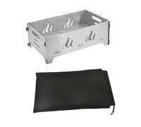 Harilla Barbacoa de Acero Inoxidable Desmontable, Portátil, Estable Y Versátil para Acampar Y para La Playa, Grande