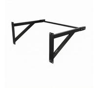 Harilla Barra de de Pared Barra Fija Estación Corporal Soporte de Acero Estructura Triangular Ergonómicos Instalación con Pernos de Expansión Adecuada para, Negro, 120 Cm