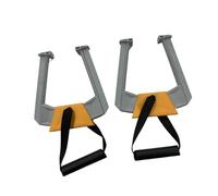 Harilla Barras de Dominadas Portátiles para Puerta (2 Unidades), Versátiles Y Antideslizantes, Equipo de Fitness para Entrenar, Gris