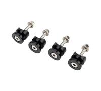 Harilla Base de liberación rápida para caja lateral de motocicleta, almohadilla protectora contra impactos, reemplazo directo, Negro