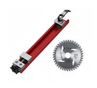 Harilla Base para Máquina de Corte Guía Herramienta para Carpintería Hecha de Aleación de Aluminio con Diseño Ajustable Adecuada para Talleres Profesionales y Domésticos, Sierra 240MM W 4IN