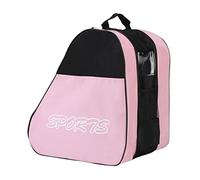 Harilla Bolsa de Patines de Ruedas, Bolsas de Patines de Transpirables con Correa de Hombro, Bolsa de Almacenamiento de Zapatos de Patinaje, Rosado