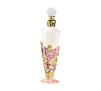 Harilla Botellas de perfume de vidrio elegantes, botella de viaje de vidrio, decoración de flores de ángel, 25 ml, retro, vacías, rellenables, para niñas, Style B