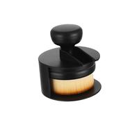 Harilla Brocha para Base Y Polvo Líquido, Brocha Kabuki, Cerdas de Nailon, Aplicación Rápida, Brocha Profesional Portátil para Colorete Facial, Marrón claro