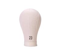 Harilla Cabeza de Maniquí Cabeza de Lienzo Soporte de Pelucas Bloque de Corcho Cabeza de Espuma Costuras Visibles para Guía y Acabado Sencillo Adecuada para , 软木白盖白布 , 23寸