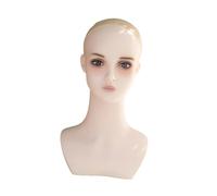 Harilla Cabeza de maniquí femenino multiusos, soporte profesional para pelucas, cabeza de maniquí para uso personal en casa, estilistas principiantes y