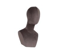 Harilla Cabeza de maniquí, soporte estable para cabeza de peluca, accesorios de belleza, soporte para exhibición de pelucas, soporte para sombreros, MarrÓn