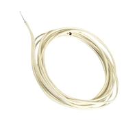 Harilla Cable para Guitarra Eléctrica Y Bajo Recubierto de Tela con Función de Retroceso, Cable para Guitarra Acústica, Pro de 3 Metros para Selector, blanco