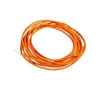Harilla Cable para Guitarra Eléctrica Y Bajo Recubierto de Tela con Función de Retroceso, Cable para Guitarra Acústica, Pro de 3 Metros para Selector, naranja