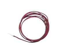 Harilla Cable para Guitarra Eléctrica Y Bajo Recubierto de Tela con Función de Retroceso, Cable para Guitarra Acústica, Pro de 3 Metros para Selector, rojo