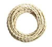 Harilla Cable para Lámpara Colgante Textil Retro Cordón de Iluminación con Alambre Eléctrico Flexible para Reparar Lámparas de Pared Adecuado para Decoración, Beige