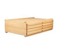 Harilla Caja de Almacenamiento de Suministros para Artistas, Caja de Herramientas de Arte de Madera, Organizador de Almacenamiento de Suministros de Arte con, 4 Cajones