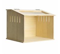 Harilla Caja Tapa con Bisagras y Abertura para Aves Exóticas Roedores Marsupiales Geckos Caracoles Acuado para Espacios Interiores y Áreas Educativas Mascotas Menores, 60x30x30cm