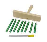 Harilla Cajas de Viento de Ocho Tonos Percusiones de Viento Lecciones de Campaña de Viento Ayudan a Los Juguetes Educativos de La Tabla de Mesa para Niños Par, Verde