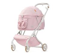 Harilla Carrito Plegable para Mascotas Cochecito Perro Gato Carro Paseo Transportín con Ventana de Malla Aluminio Ligero con Cesta de Almacenamiento Adecuado, Array, color to 1, 430X250X590MM