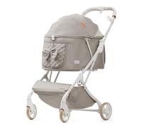 Harilla Carrito Plegable para Mascotas Cochecito Perro Gato Carro Paseo Transportín con Ventana de Malla Aluminio Ligero con Cesta de Almacenamiento Adecuado, Array, color to 3, 430X250X590MM