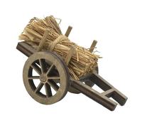 Harilla Carro de Leña en Miniatura a Escala 1/12, Diseño de Diorama, Exhibición de Escritorio Artesanal, Arte en Miniatura, Jardín Al Aire Libre, Decoración P