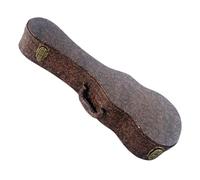Harilla Casa Dura de Ukelele, Bolsillo de Ukelele, PU - -Ukelele Impermeable -Agua -rangable -Gig -bocket con Mango de Transporte, Brown 26inch
