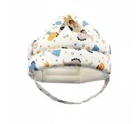 Harilla Casco de Infantil con Almohadilla de Esponja Gruesa Gorro Absorbente de Impacto Ajustable y Cómodo Superficie Suave Adecuado para Bebés Uso Diario Doméstico, Azul, Dinosaurio Pequeño