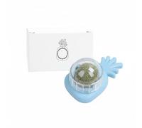 Harilla Catnip Ball Juguete de Gato Pelota Catnip Bola Comestible para Superficie Texturada Higiene Oral Material Plástico con Fruto de Agalla Adecuado para, Pineapple Blue