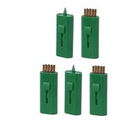 Harilla Cepillo Limpieza retráctil para Palos Golf, Paquete 5 Unidades. Accesorio Golf Ideal para Regalar golfistas. Bolsillo para, Verde