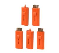 Harilla Cepillo Limpieza retráctil para Palos Golf, Paquete 5 Unidades. Accesorio Golf Ideal para Regalar golfistas. Bolsillo para, Naranja