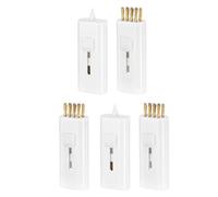 Harilla Cepillo Limpieza retráctil para Palos Golf, Paquete 5 Unidades. Accesorio Golf Ideal para Regalar golfistas. Bolsillo para, Blanco