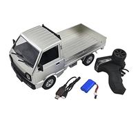 Harilla Coche Teledirigido RC con Control Remoto, Funcionamiento con Carga USB, Regalos para Niños, Plata