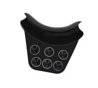 Harilla Cojín para lavado de cabello con reposacabezas, 15 cm x 16,5 cm, negro, con ventosas, silicona suave
