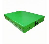 Harilla Colchoneta Deportiva de Gimnasia Esterilla Tapete Alfombra con Relleno de Esponja Compacta y Cubierta de PVC Brillante Protección en Ejercicios de, Verde, 200 120 10cm