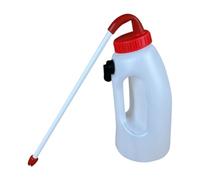 Harilla Comedero para terneros, biberón, biberón portátil con asa para Alimentar Ganado, corderos y Vacas, 4l