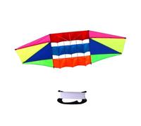 Harilla Cometa Colorida de Juguete para Exteriores, paracaídas Grande, Gran envergadura, Cometa de Playa de una línea para Surfear para niños, niñas y