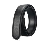 Harilla Correa automática para cinturón, correa de trinquete, solo 35mm, cinturón de vestir, cómodo cinturón Formal, correa de repuesto para pantalones de, negro 140cm