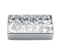 Harilla Cubierta de Pastilla Humbucker para Guitarra, Cubiertas de Latón para Pastillas de 6 Cuerdas, Piezas para Puente de Guitarra Eléctrica, Plata