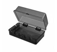 Harilla Cubierta Impermeable para Enchufe Protector para Tiras de Energía Caja Resistente al Agua Diseño de Bloqueo para Infantil Adecuada para Balcón Jardín Patio Hogar, Negro, M+Cierre