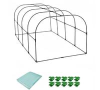 Harilla Cubierta para Invernadero Funda para Plantas de Protección Material Polietileno Fácil Ensamblaje Adecuada para Jardín Patio Terraza , 200-100-80cm