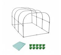 Harilla Cubierta para Invernadero Funda para Plantas de Protección Material Polietileno Fácil Ensamblaje Adecuada para Jardín Patio Terraza , 150-80-80cm