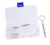 Harilla de Herramientas de Reparación de terre con Tornillos, Tuercas, Almohadillas para La, Arandela de Plástico, Destornillador