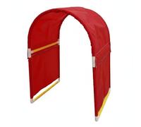 Harilla de Juego Infantil Tubo Carpa Pasadizo con Soporte de PVC Firme y Tela Oxford Plegable para Actividad Dirigida Adecuado para Aula Guardería Sala de Juegos, Rojo