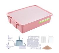 Harilla de Pintura de Arena, Juguetes de Mesa de luz interactivos USB DIY, Kits para Principiantes de Pintura de Arena para la Creatividad, Sombra, Rosa Avanzado