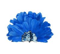 Harilla de Plumas de Sombrero Indio Adultos para Adultos para Disfrutar de la interpretación del Escenario, Azul Oscuro